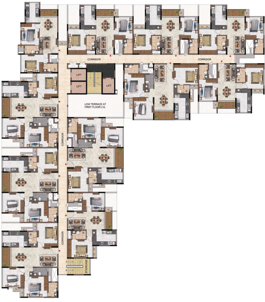 Floor Plan of Casagrand Highclere in Kundrathur, Chennai - Image 404069