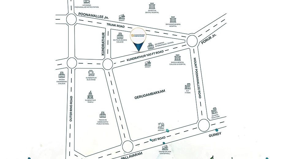 Location of Casagrand Highclere - Image 404067