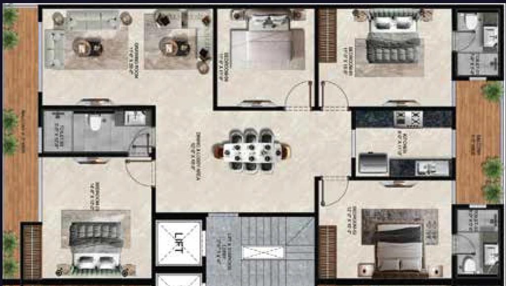 3 BHK Flat in Laburnum Victory Floors 88A in Sector 88A, Gurgaon - Image 918266