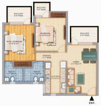 2 BHK Flat in Pareena Mi Casa in Sector 68, Gurgaon - Image 918271