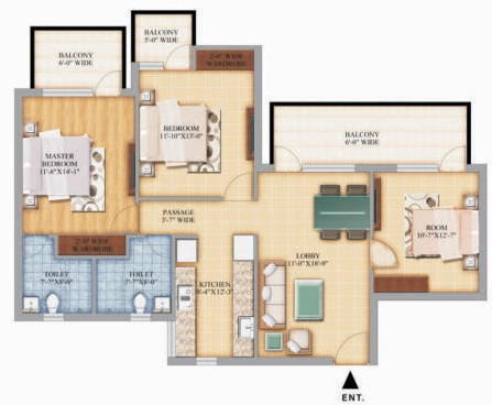 3 BHK Flat in Pareena Mi Casa in Sector 68, Gurgaon - Image 918272