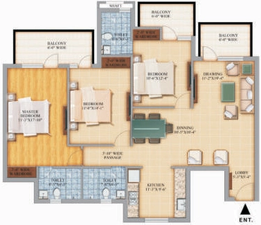 3 BHK Flat in Pareena Mi Casa in Sector 68, Gurgaon - Image 918273