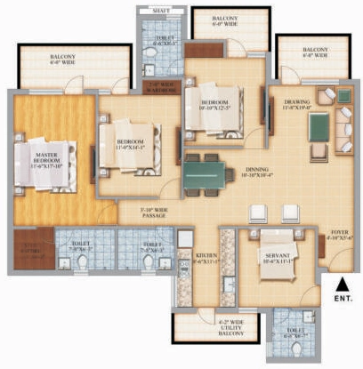 3 BHK Flat in Pareena Mi Casa in Sector 68, Gurgaon - Image 918274