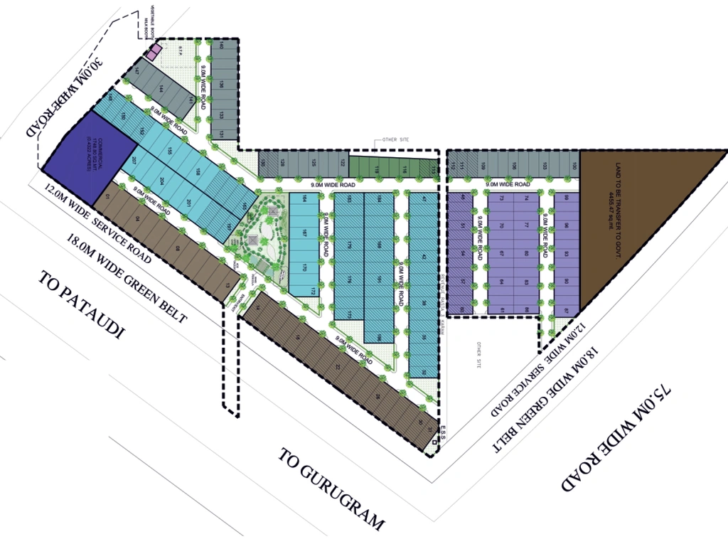 Master Plan of 3B Pataudi One in Sector 38, Gurgaon - Image 403735