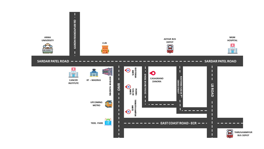 Location of Casagrand Zanora - Image 403810
