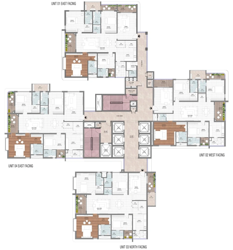 Floor Plan of Auro Anantha in Rai Durg, Hyderabad - Image 403855