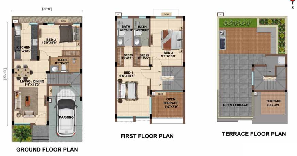 3 BHK House/Villa in Casagrand Golden Grove in Vandalur, Chennai - Image 918362