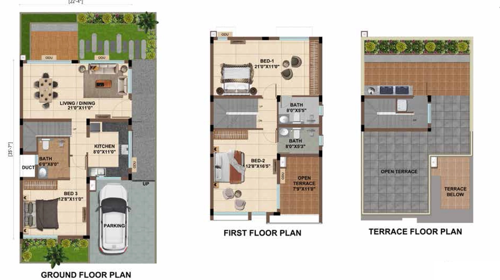 3 BHK House/Villa in Casagrand Golden Grove in Vandalur, Chennai - Image 918366