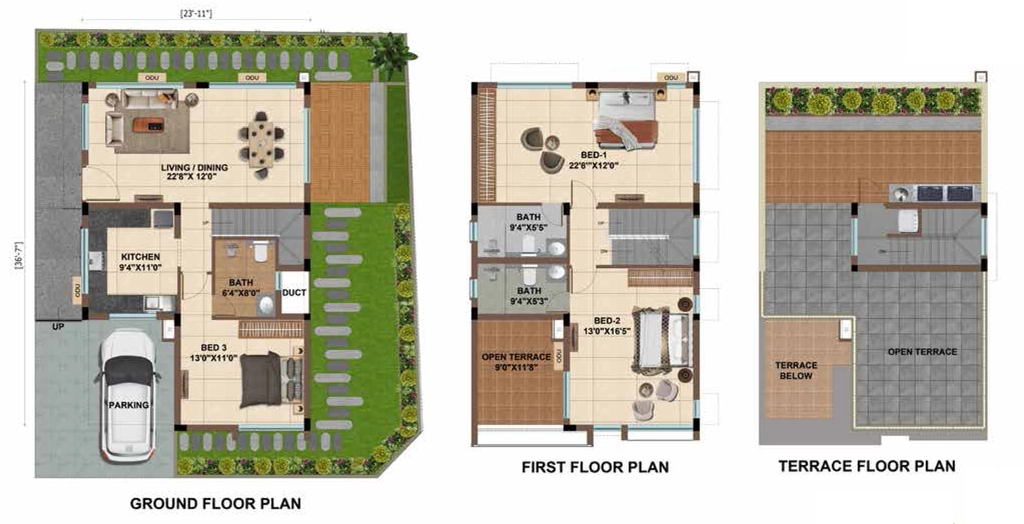 3 BHK House/Villa in Casagrand Golden Grove in Vandalur, Chennai - Image 918367