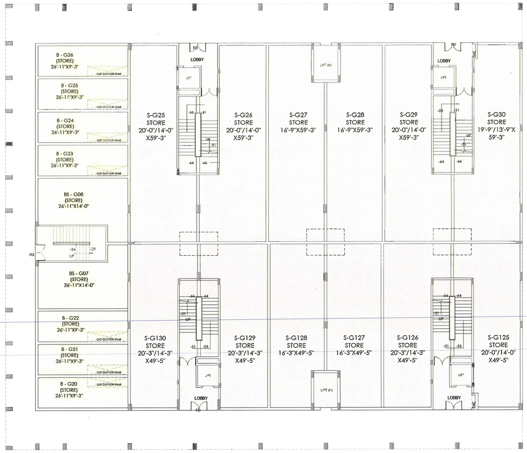 Floor Plan of Omaxe World Street West Zone in New Chandigarh, Chandigarh - Image 403902