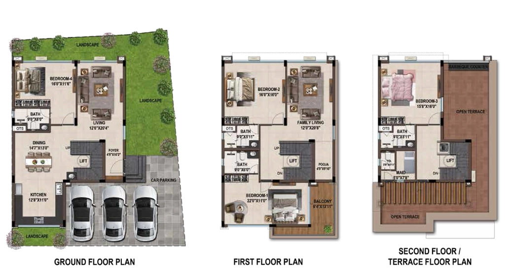 4 BHK House/Villa in Casagrand Spacio in Chettipalayam, Coimbatore - Image 918387