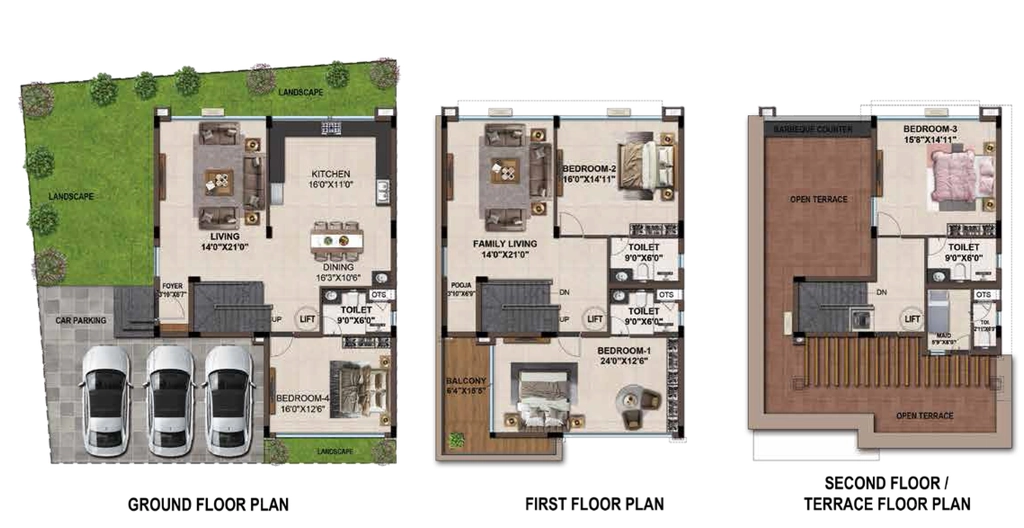 4 BHK House/Villa in Casagrand Spacio in Chettipalayam, Coimbatore - Image 918388