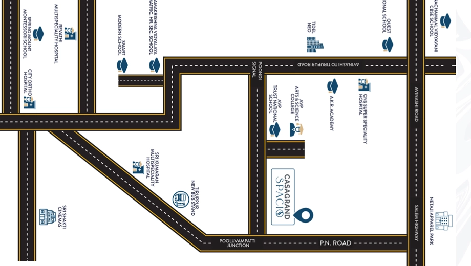 Location of Casagrand Spacio - Image 403972