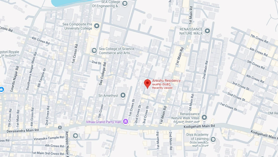 Location of Ankshu Residency in KR Puram, Bangalore - Image 404311