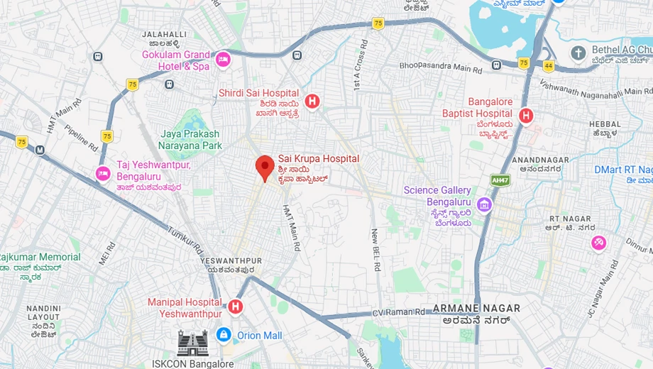 Location of Blue Valley Bliss in Mathikere, Bangalore - Image 404315