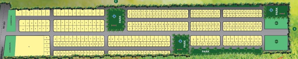 Master Plan of Blue Valley North Town in Devanahalli, Bangalore - Image 404303