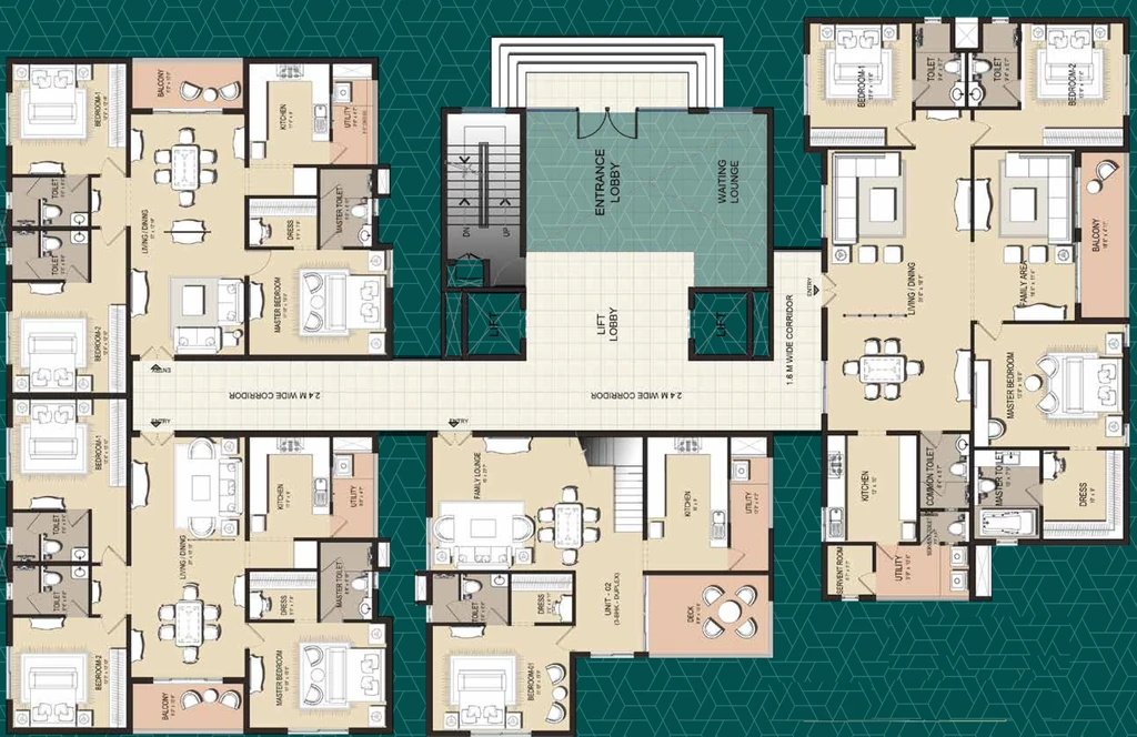 Floor Plan of GM Palazzo in Ashok Nagar, Bangalore - Image 404296