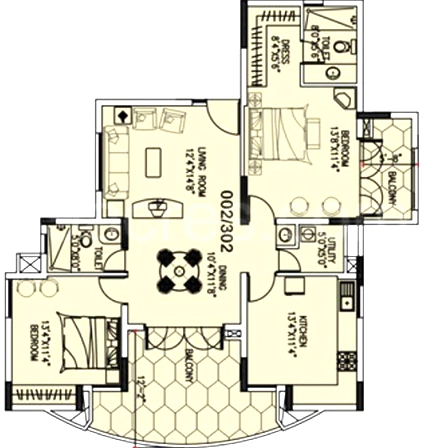 2 BHK Flat in Duo Rhythm in Bannerghatta, Bangalore - Image 918520
