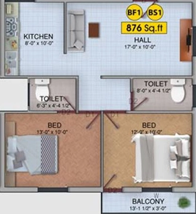 2 BHK Flat in AKB Akshaya in Chromepet, Chennai - Image 918401