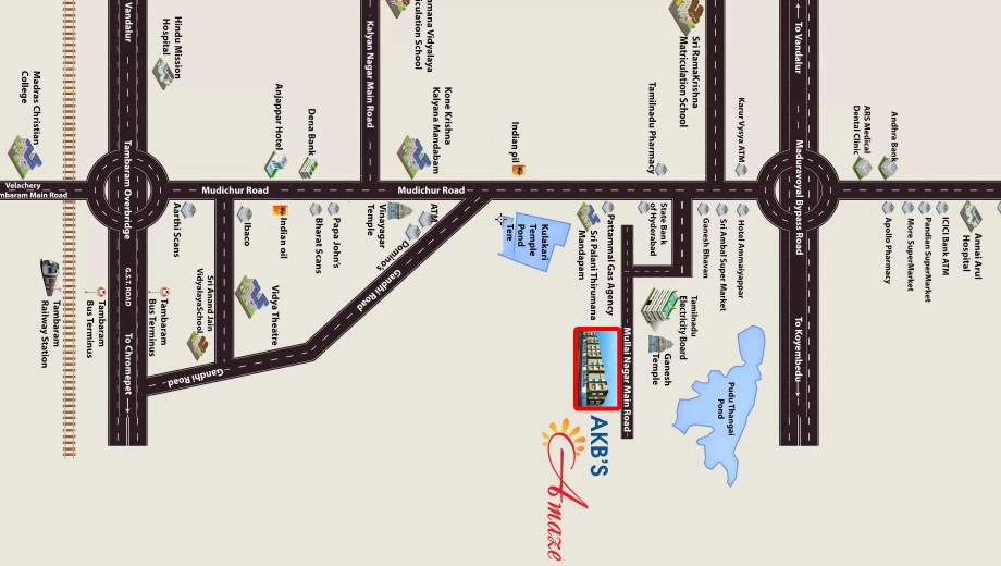 Location of AKB Amaze in Tambaram, Chennai - Image 404054