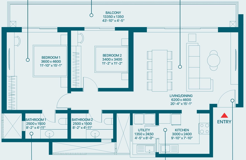 2 BHK Flat in Sobha Rivana in Sector 1, Greater Noida - Image 918449