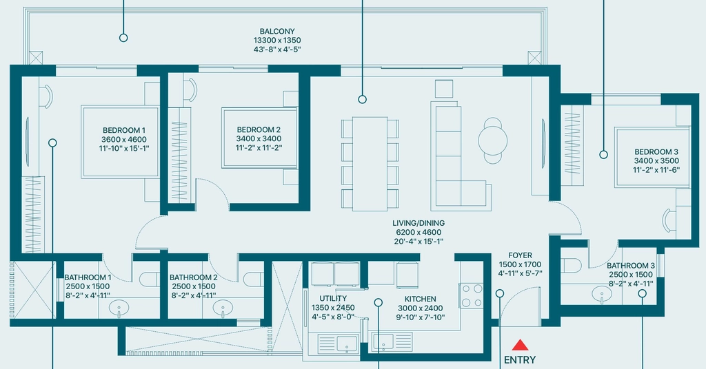 3 BHK Flat in Sobha Rivana in Sector 1, Greater Noida - Image 918452