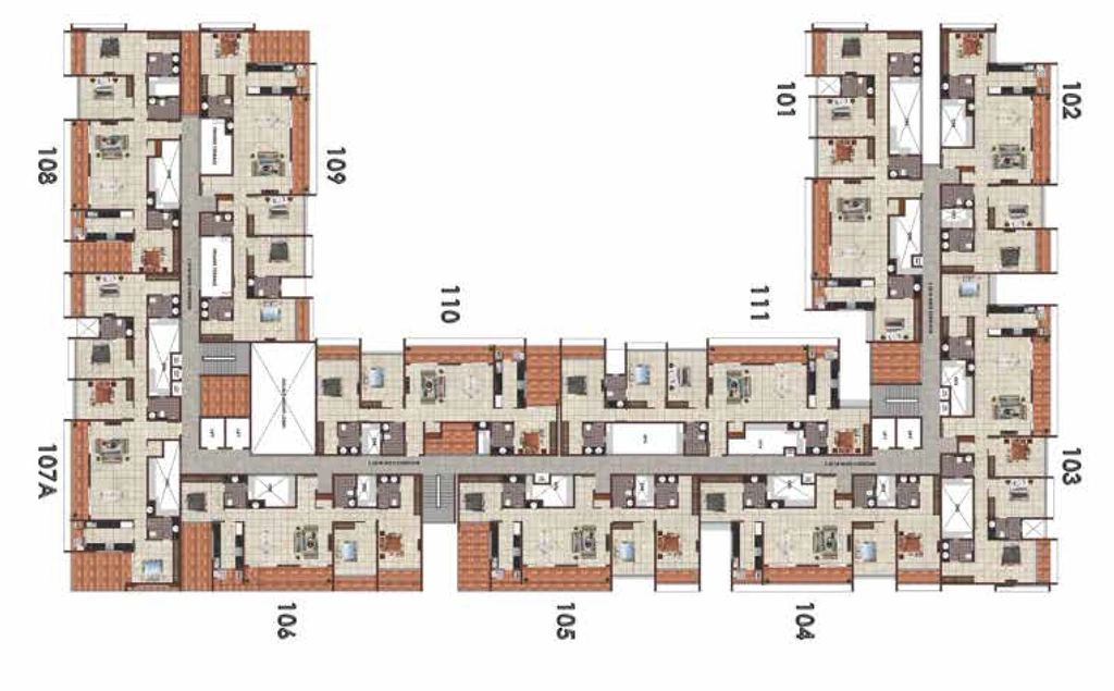 Floor Plan of Casagrand Highline in Avinashi Main Road, Coimbatore - Image 404142