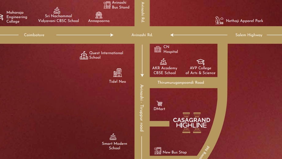 Location of Casagrand Highline - Image 404140