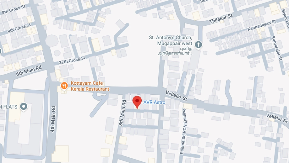 Location of AVR Astro in Mogappair, Chennai - Image 404157