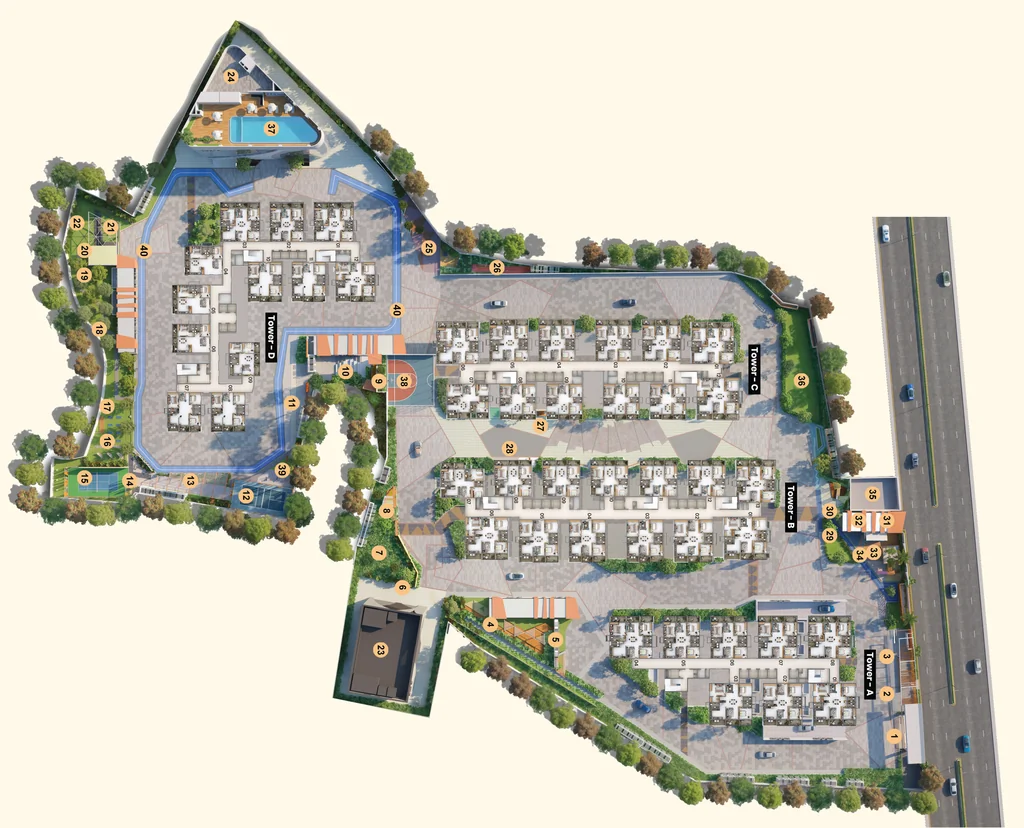 Master Plan of Candeur Eternia in Bachupally, Hyderabad - Image 404169