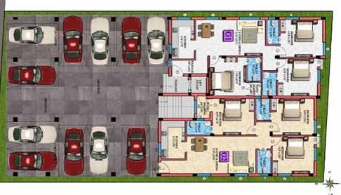 Master Plan of AVR Amber in Mogappair, Chennai - Image 404175