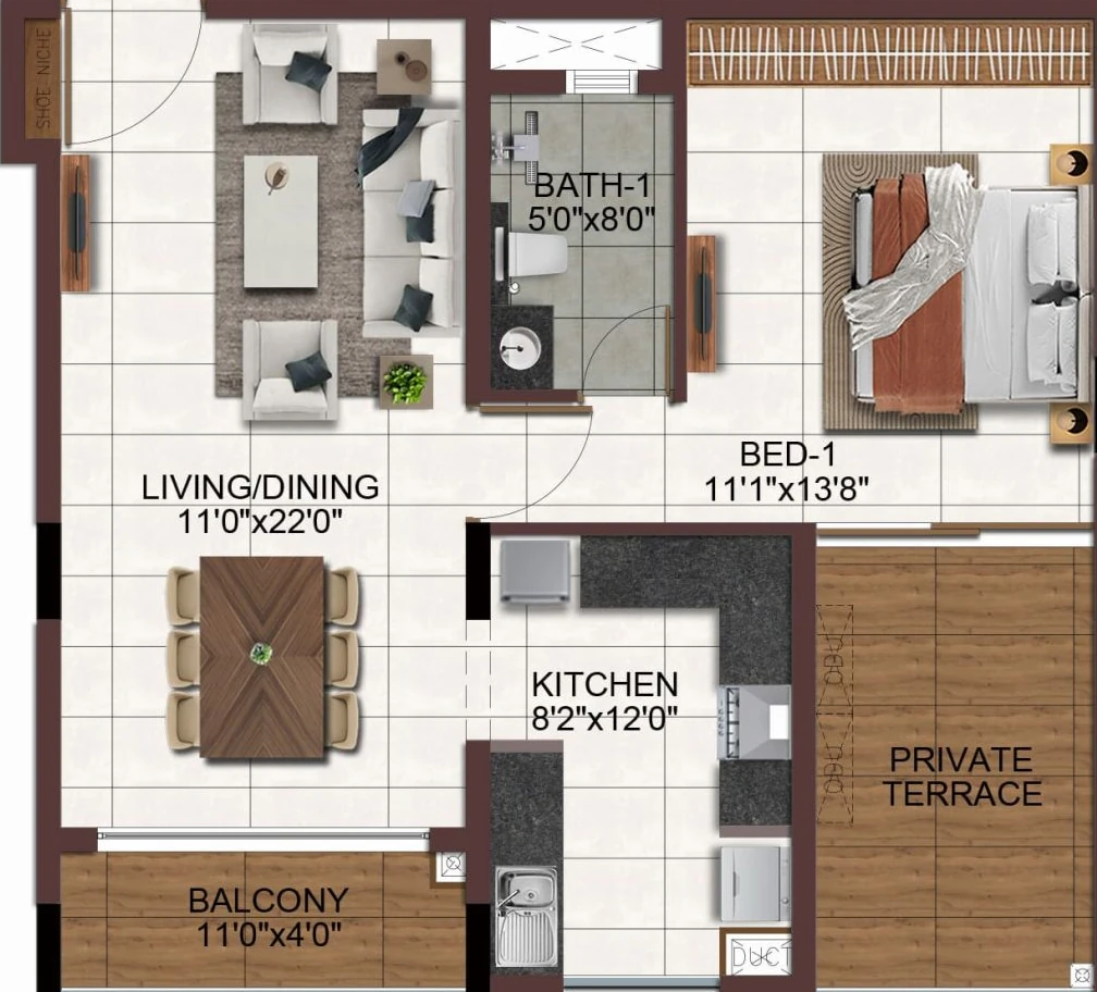 1 BHK Flat in Casagrand Ascentia in Saravanampatti, Coimbatore - Image 918476