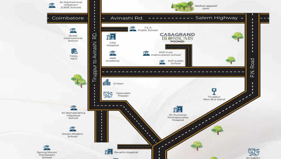 Location of Casagrand Blossoms - Image 404236
