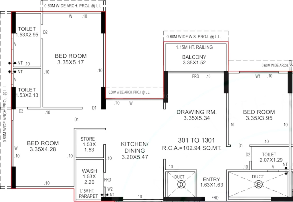 3 BHK Flat in D and H Aadish Prime in Nava Vadaj, Ahmedabad - Image 918507