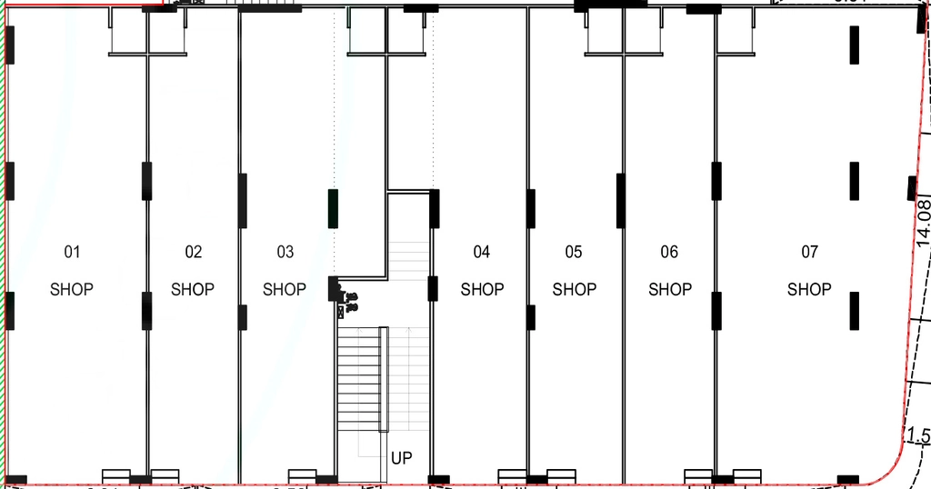 Floor Plan of Commercial D and H Aadish Prime in Nava Vadaj, Ahmedabad - Image 404274