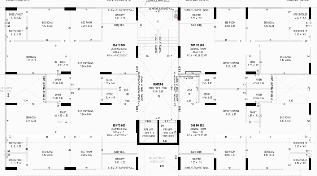 Floor Plan of Anany Samyak in Gota, Ahmedabad - Image 404301