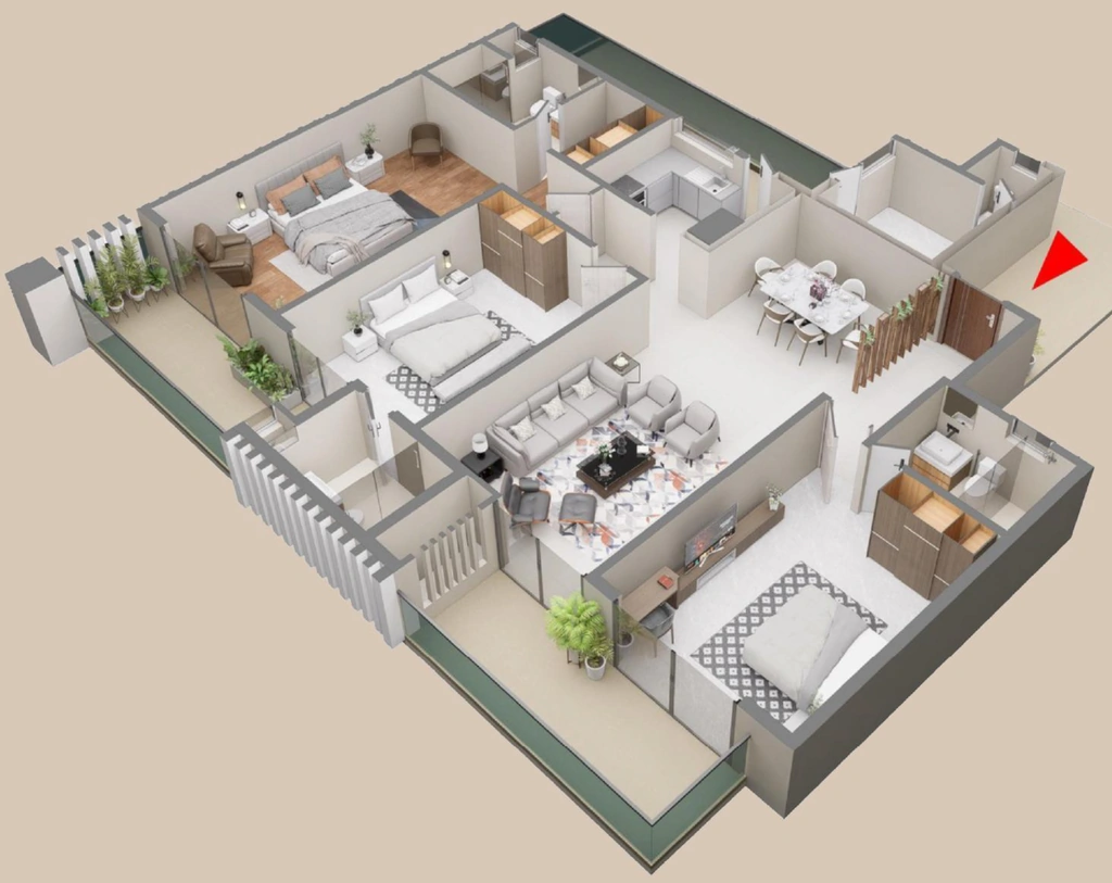 3.5 BHK Flat in Forbes Fab Luxe Residence in Sector 4, Greater Noida - Image 918576