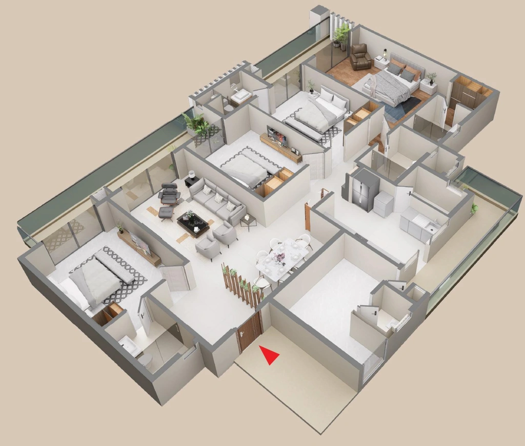 4.5 BHK Flat in Forbes Fab Luxe Residence in Sector 4, Greater Noida - Image 918577