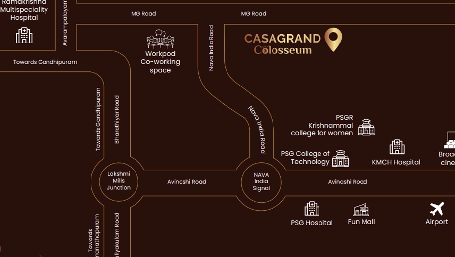 Location of Casagrand Colosseum - Image 404341