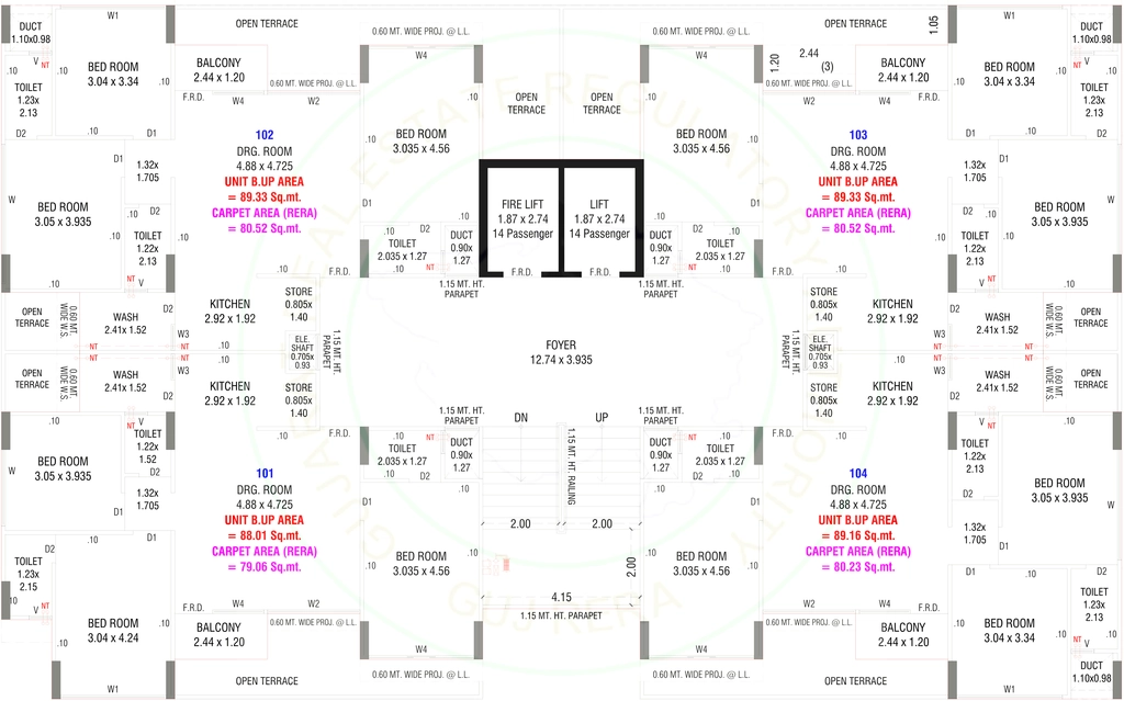 Floor Plan of Commercial Balaji The Serenity in Vastral, Ahmedabad - Image 404347