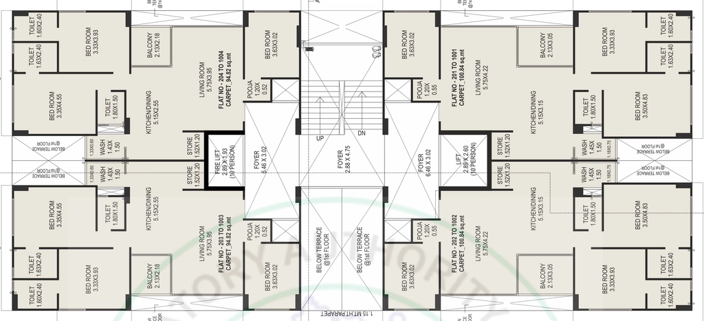 Floor Plan of CN Sindur Saamarthya in Memnagar, Ahmedabad - Image 404383