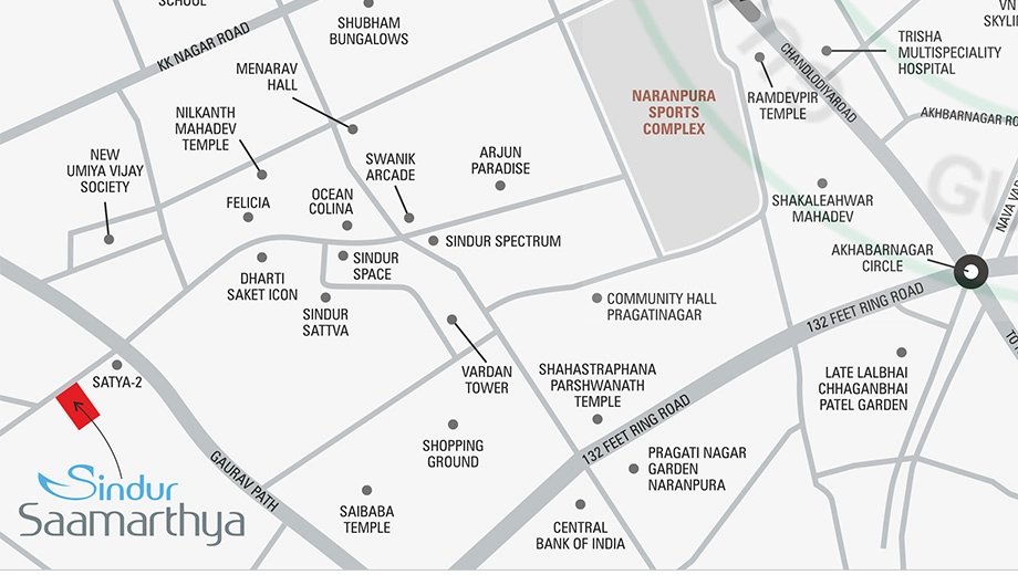 Location of CN Sindur Saamarthya - Image 404381