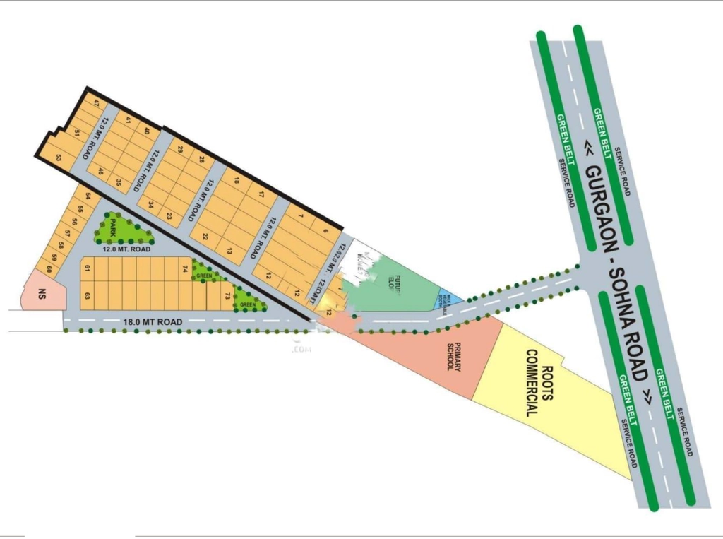 Master Plan of Roots Courtyard in Sector 48, Gurgaon - Image 404397