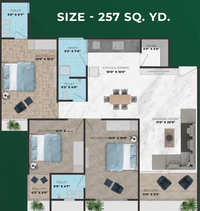 3 BHK Flat in Mahadev Eiffel Towers in Nikol, Ahmedabad - Image 918592