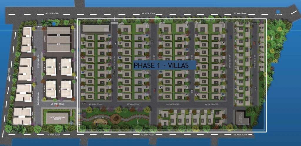 Master Plan of Rhodium Virginia City in Secunderabad, Hyderabad - Image 404503