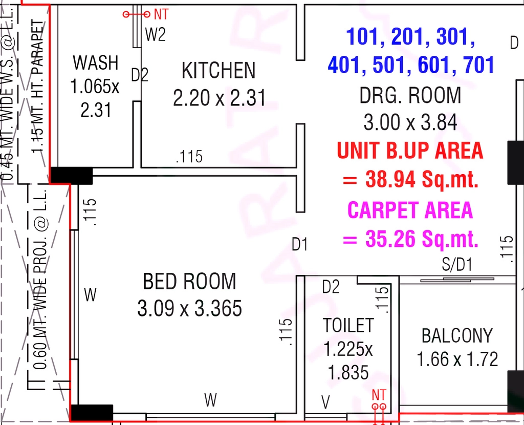 1 BHK Flat in Elegance Halar Park in Nava Vadaj, Ahmedabad - Image 918601