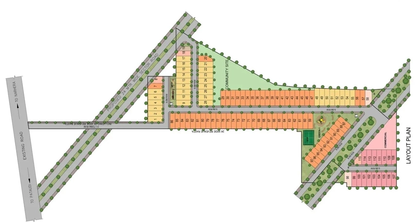 Master Plan of VKS Palm Drive in Sector 3, Gurgaon - Image 404447