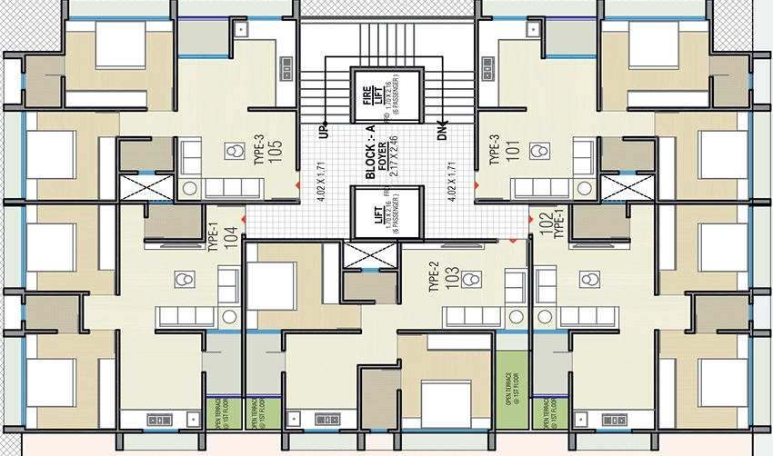 Floor Plan of Jay Divylaksh Elegance in Odhav, Ahmedabad - Image 404455