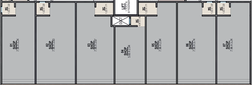 Floor Plan of Commercial Jay Divylaksh Elegance in Odhav, Ahmedabad - Image 404461