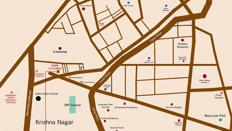 Location of Karm Elegance - Image 404467